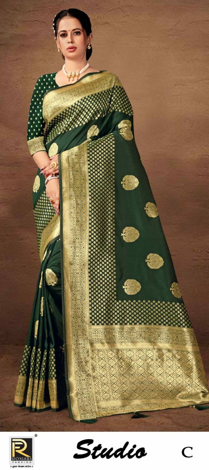 Ronisha Studio Designer Banarasi Silk Sarees Catalog

